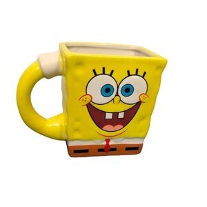 Nickelodeon Spongebob squarepants yellow‎ ceramic coffee mug new